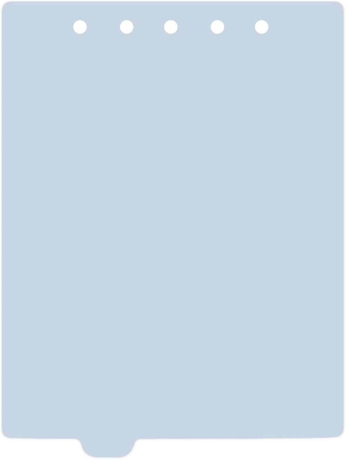 Carstens - Heavy Duty Plastic Ring Binder Dividers, Bottom Tab, 1/9 Cut, Tab 3 Position, US Letter, Pale Blue, Pack of 10, (2619-12) - Ideal Medical Chart Dividers or Index Tabs for 3 Ring Binders