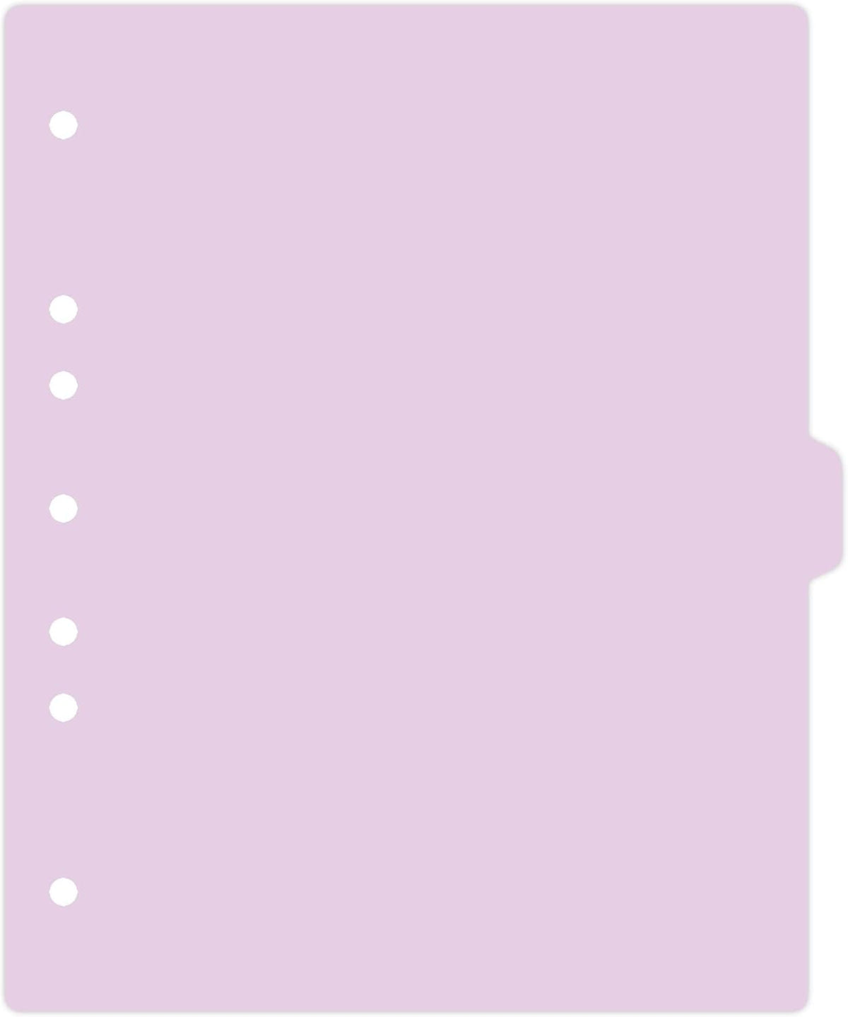 Carstens - Heavy Duty Plastic Ring Binder Dividers, Side Tab, 1/9 Cut, Tab 5 Position, US Letter, Lavender, Case of 50, (2618-14CS) - Ideal Medical Chart Dividers or Index Tabs for 3 Ring Binders