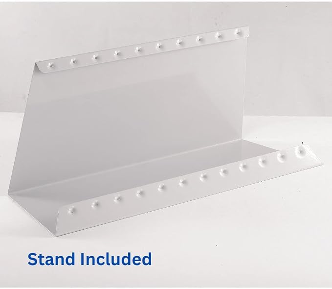 Tarifold Desktop Reference Display System, 60 Pockets, Red | 60 double-sided PVC pockets hold 120 letter-size sheets, sturdy metal base, quick-find indexing, easy to assemble
