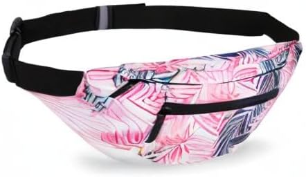 MAXTOP Large Fanny Pack for Women Waist Bag for Casual Festival Gifts | Large Capacity, 4-Zipper Pockets,Polyester,Lightweight,Idea for Hiking Traveling Outdoors Running Workout Casual