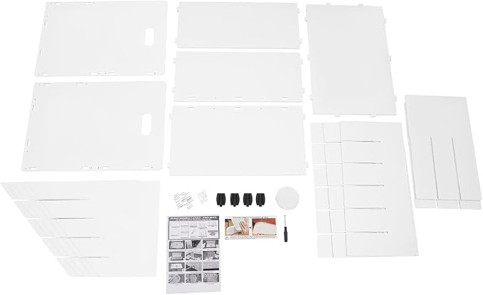 Blue Print Storage Organizer with Wheels, 30 Slots Roll Files Cart, White | Mobile Blueprint Storage Rack Cart, Construction Plan Holder, Map Poster Storage Cabinet for Office Home School
