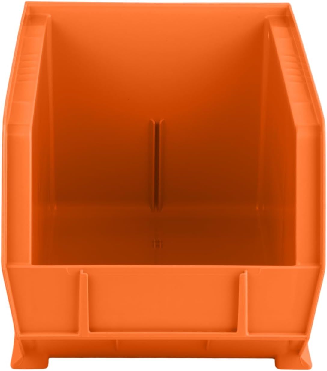Hudson Exchange 15" x 8" x 7" Plastic Stackable Storage Bin and Hanging Container (Orange, 1 Pack)