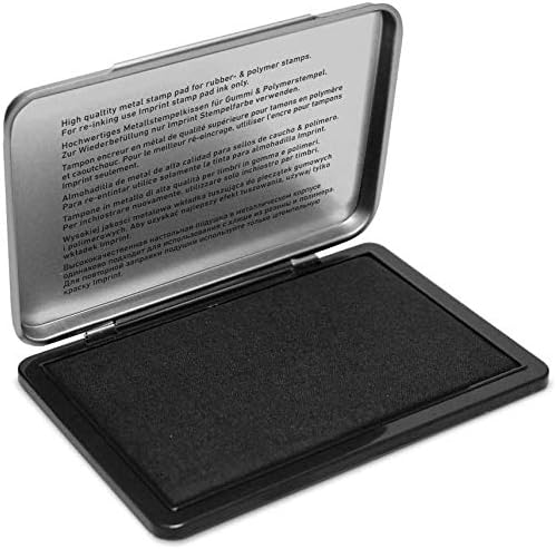 Trodat Imprint 9074M Metal Stamp Pad, 3-1/2" x 6-3/8", Black