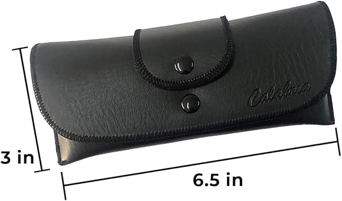Calabria Snap Beltloop Eyeglass Cases (Black)