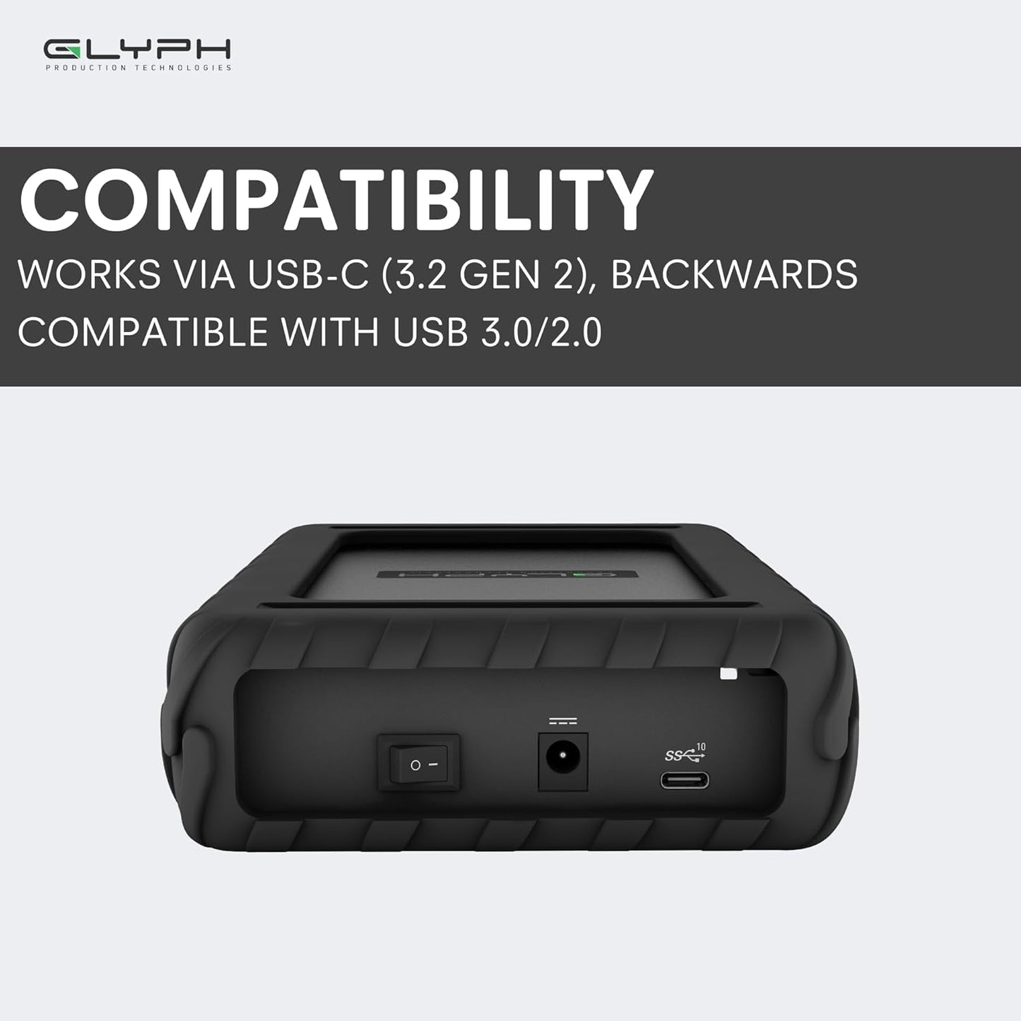 Glyph BlackBox Pro External Hard Drive 7200 RPM, USB-C (3.1,Gen2) (4TB)