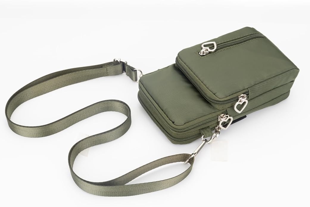 Small Crossbody Bag for Women - Mini Phone Purses with Crossbody Strap and Wallet - Nylon Arm Bag