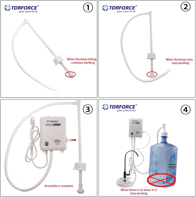 5 Gallon Water Jug Dispenser Pump Automatic Water Dispenser Bottled Water Dispensing Pump System Bottled Water Machine Drinking 5 Gallon Fridge Ice Maker