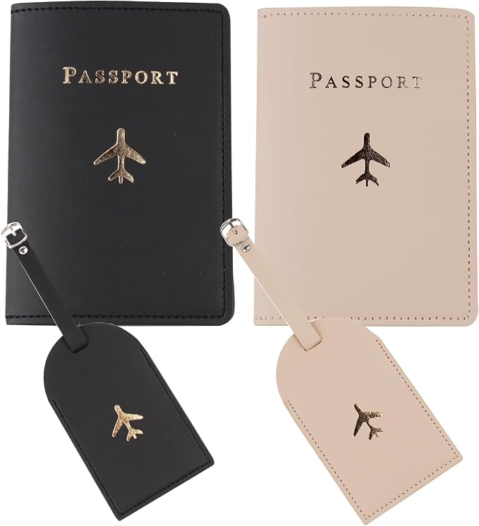 Passport Wallets Travel Holder Set, Honeymoon travel Luggage Tags Passport Cover,Slim Passport Case Passport Wallets Travel Holder, mr and mrs passport holderort Wallets Travel Holder Set