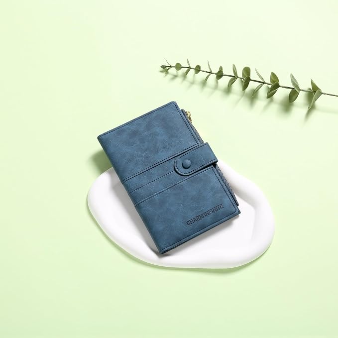 RFID Blocking Leather Passport Wallet Cover Case with Pen and Card Slots Travel Wallet for Women/Men Travel Must Haves Accessories