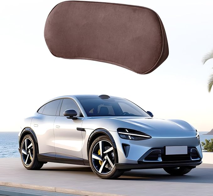 Zpana Car Lumbar Support Pillow, Memory Foam Vehicle Seat Lower Back Support Cushion for Back Pain Relief & Sciatica, Comfortable Auto Driver Seat Pad, Universal for Vehicles (Coffee)
