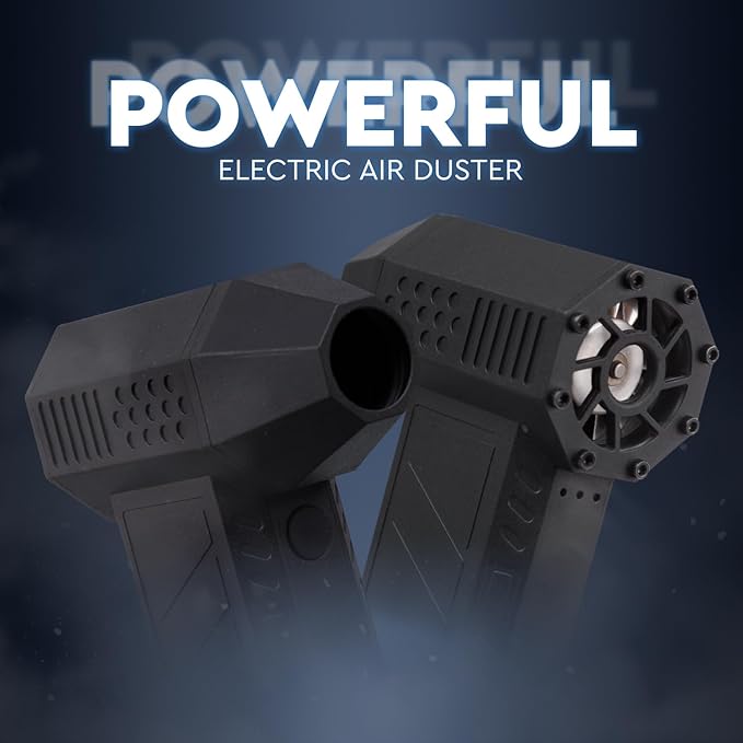 Powerful Electric Air Duster for PC - Turbojet 150000 RPM Air Blaster for Car Detailing - Rechargeable Air Duster for Electronics - for PS5 Dust Cleaner Handheld Blower Cordless - Soplador De Aire