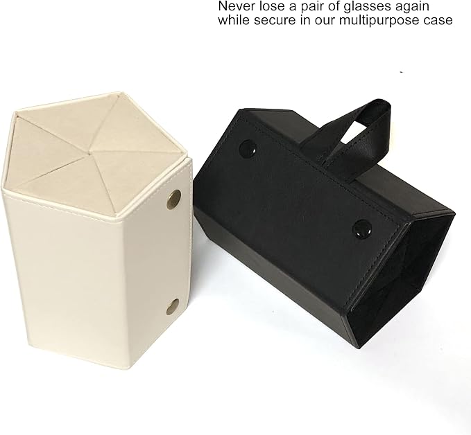 Longjet Sunglasses Organizer Travel Glasses Case 5 Slots Multiple Pairs Eyeglasses Storage Box Hanging Eyewear Holder