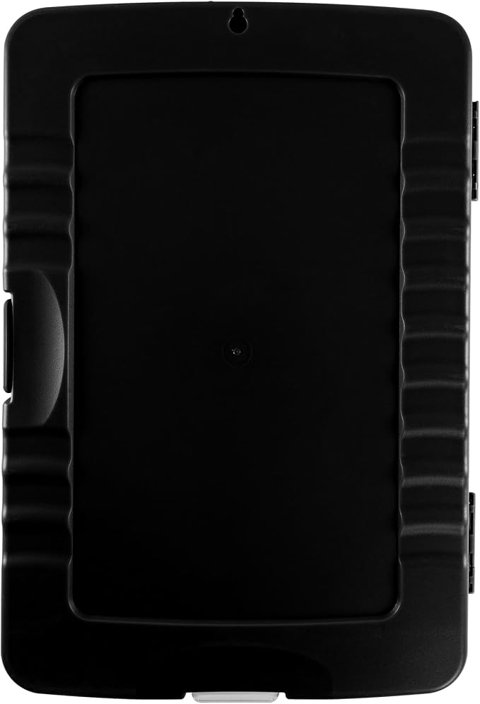 Super Z Outlet Slim Plastic Nursing RN Style Lightweight Coaches Clipboard with Open Foldable Storage, Classroom Teacher College Size (9.5" x 14") (Black, 9.5" x 14")