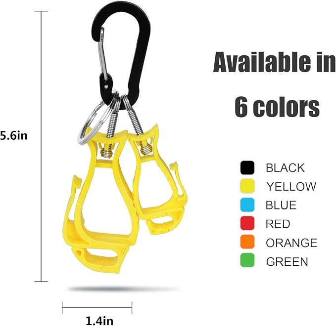 NANHONG 6 Pieces Glove Clips for Work Glove Holder Clip, Construction Worker for Glasses Helmets Gloves Holder Clip