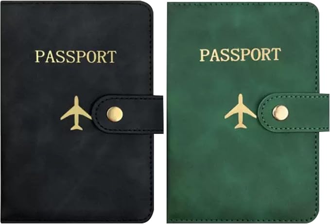 Passport Wallets Travel Holder Set,Slim Passport Case Covers and Organizer Slots Couple Travel Luggage Tags,Honeymoon gift