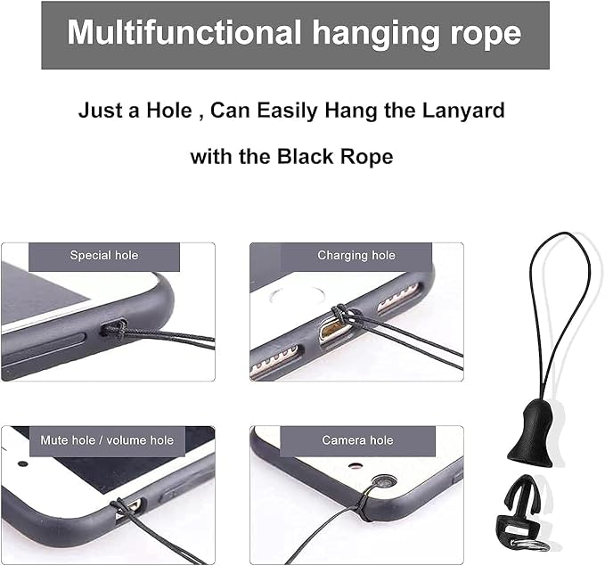 Yiflin Cute Wrist Lanyard for Keys, Keychain, Wallet, Id Holder, Cell Phone, Wristlet Lanyard Key Chain Holder (Black&Marble)