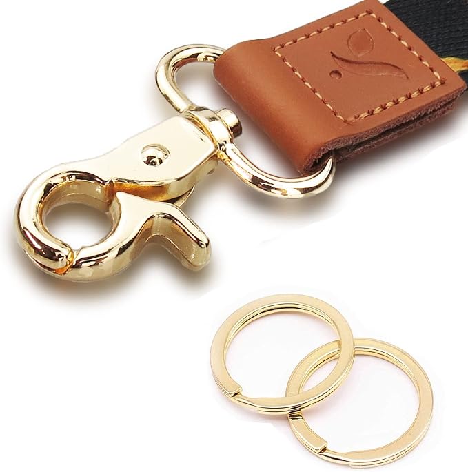 Yiflin Cute Wrist Lanyard for Keys, Keychain, Wallet, Id Holder, Cell Phone, Wristlet Lanyard Key Chain Holder(Rainbow Sunflower)