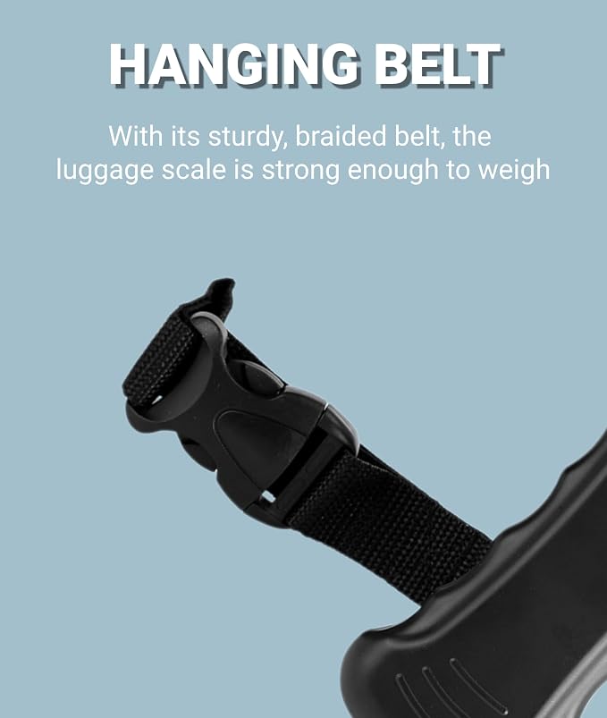 Jectse Digital Luggage Scale 110lb/50kg, Portable Suitcase Weight Scale | Portable 110lb/50kg luggage scale with high-precision sensor, auto-lock reading and anti-slip handle for travel