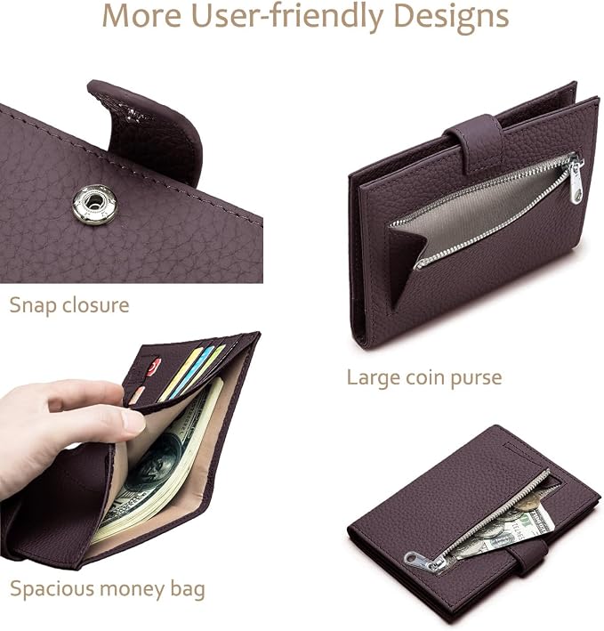 RFID Blocking Passport Wallet for Women, Travel Gift Ready | Slim Passport Holder for Women & Men with Card Slots, Zipper Coin Pocket & Cash Sleeve, Classic Travel Wallet (Coffee Brown)