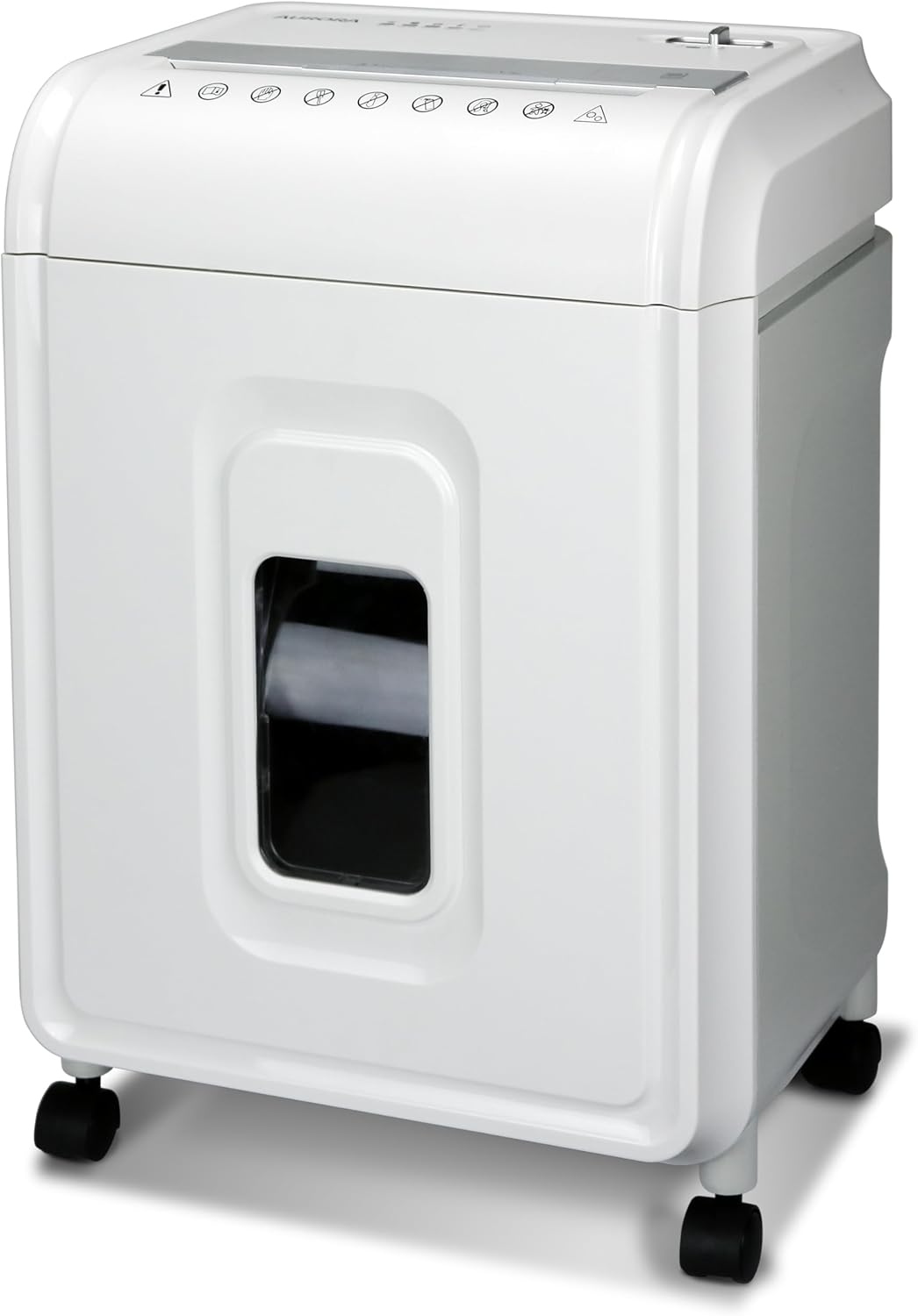 Aurora High-Security 12-Sheet Micro-Cut Paper/CD and Credit Card Shredder with 5.7 Gallon Pullout Basket / 60 Mins Running Time/Security Level P-4