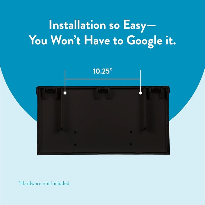 Architectural Mailboxes Windsor Plastic Wall Mount Mailbox, Black, Small | Durable rust-resistant build with weather-resistant outdoor construction.