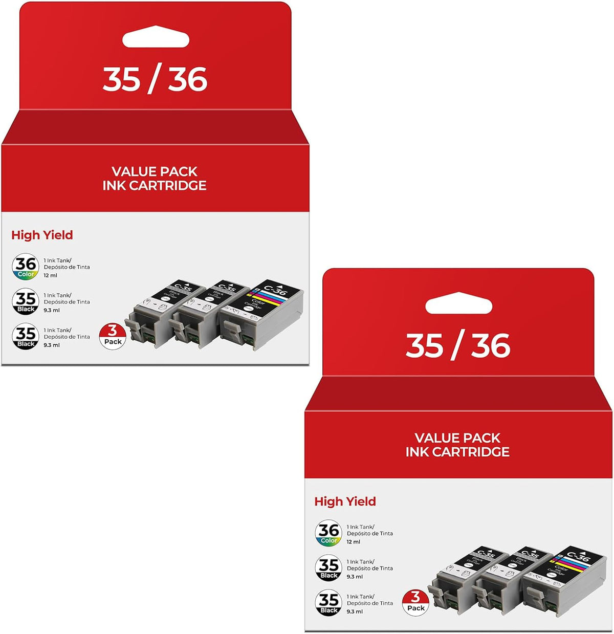 PGI-35 CLI-36 Ink Cartridges PIXMA TR150 PIXMA iP110 PIXMA iP100 Compatible with Canon 35 36 Ink Cartridges Compatible for PIXMA TR150 iP110 iP100 TR 150 IP 110 IP 100 Printers (4-Black, 2-Color)