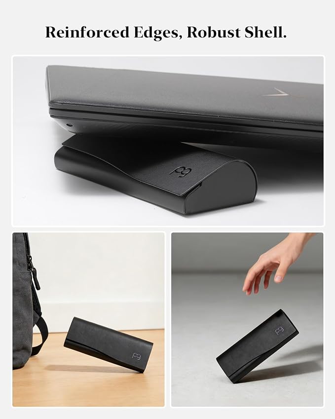 Slim Glasses Case, Reading Glasses Case, Portable Hard Shell Protective Eyeglasses Case with Magnetic Closure for Travel