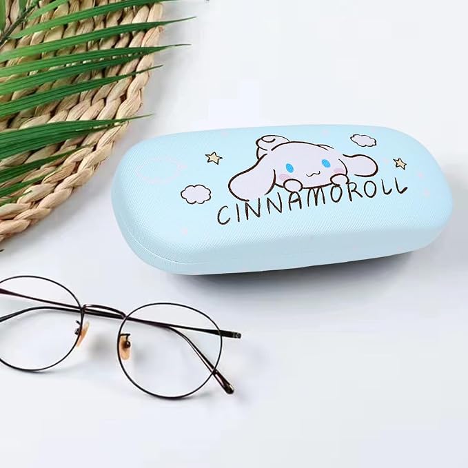 PERFECTSIGHT Hard Shell Eyeglasses Case, Kawaii Protective Glasses Case for Kids, Cute Eyeglass Case for Women Men Girls