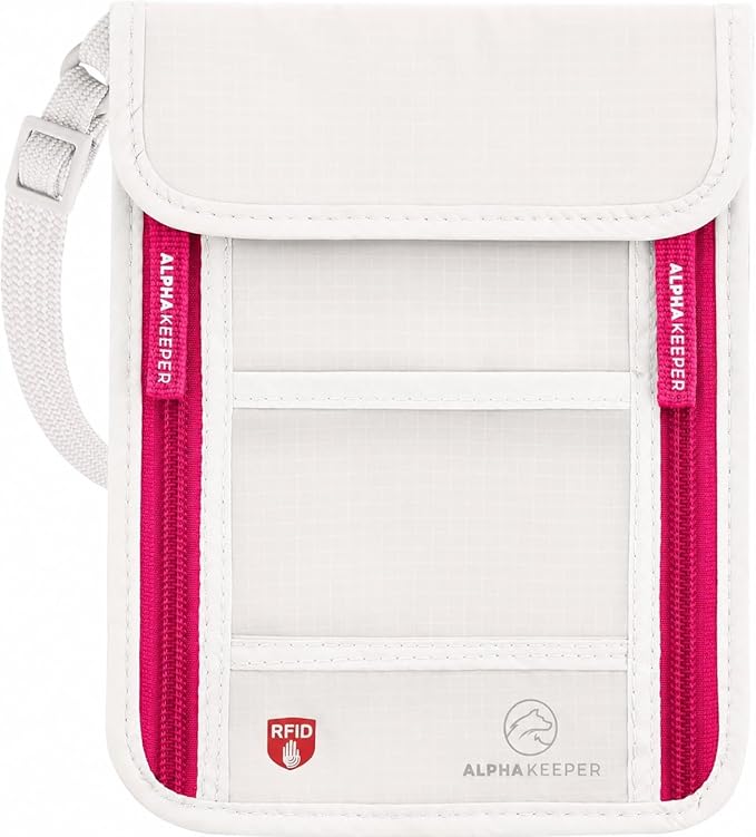 Neck Wallet, Travel Pouch For Passport Holder And Documents, Travel Neck Wallet For Traveling Women