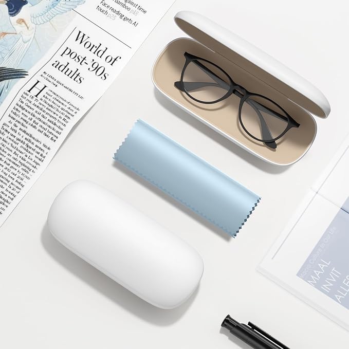 Eyeglasses Case, Hard Shell Protective Case for Glasses, Unisex for Women Men