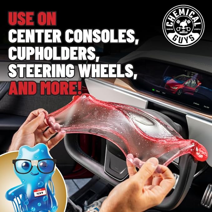 Chemical Guys, Sticky Icky Car Cleaning Gel, Apple & Strawberry, 4 Pack