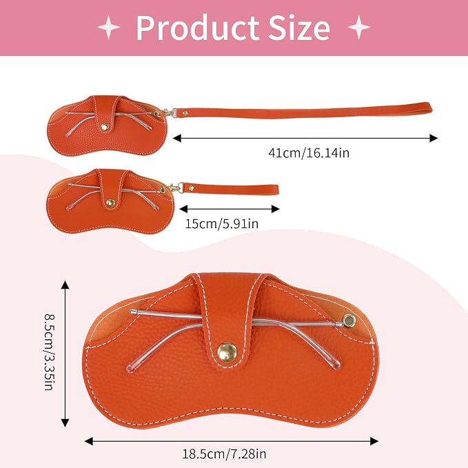 Double Eyeglass Case Soft Dual Glasses Case for Women Men Travel Squeeze Top Sunglasses Cases Eyeglasses Pouch