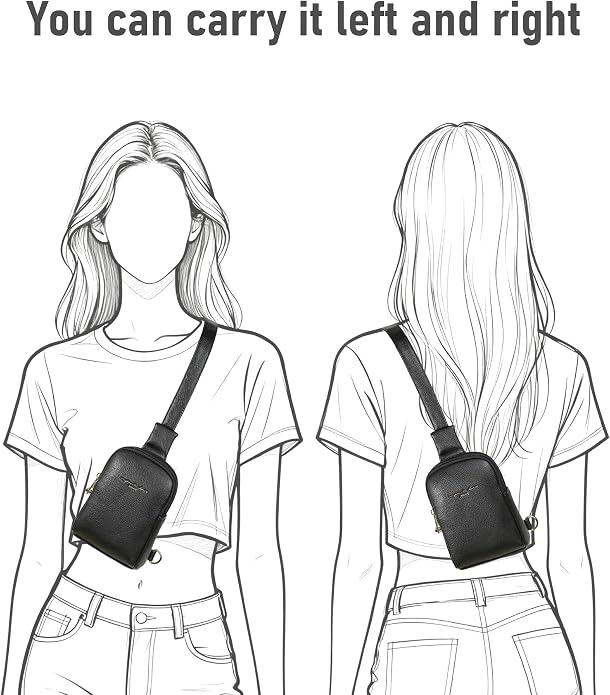 Lightweight Small Crossbody Sling Bag for Women | Mini Travel Purse,Multi-pocket with Card Slots,Durable Vegan Leather,Everyday Carry