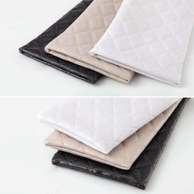 TRIUMPH VISION Eyeglass Case Glasses Case Soft Sunglass Pouch Sleeve 3 Pack | Slim Lightweight Alternative to Bulky Case, Leather Lined Protect Lens, Squeeze Easy to Use, Stylish Portable for Daily Use