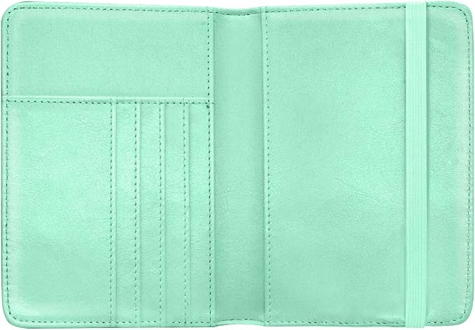 Coco Rossi Passport Holder for Travel Women Slim RFID Passport Cover Wallet | Travel Essentials, Passport Book Holders, Passport Wallet Cover Case, PU Leather, Cute, Thin, Spliced Design, Cactus