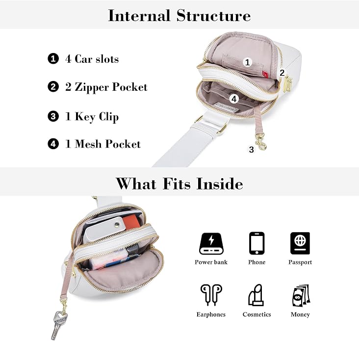 Anti Theft Crossbody Bag for Women, Small RFID Blocking Sling Purse with Zipper Lock for Travel, Vegan Leather