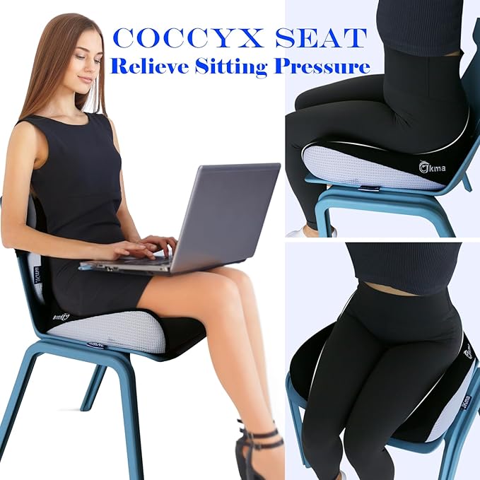 memory foam cushion for car seat, ergonomic seat cushion for office chair, gaming chair cushion. Sciatica & Hip & Coccyx Pain Relief Desk Chair Cushion.Tailbone pads for truck driver, wheelchair users