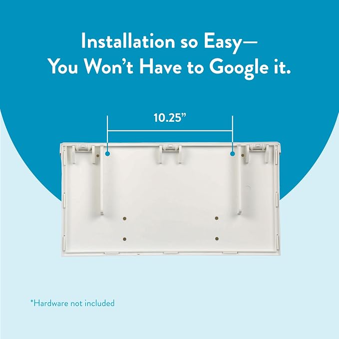 Architectural Mailboxes Windsor Plastic Wall Mount Mailbox, White, Small | Durable rust-resistant build with weather-resistant outdoor construction.