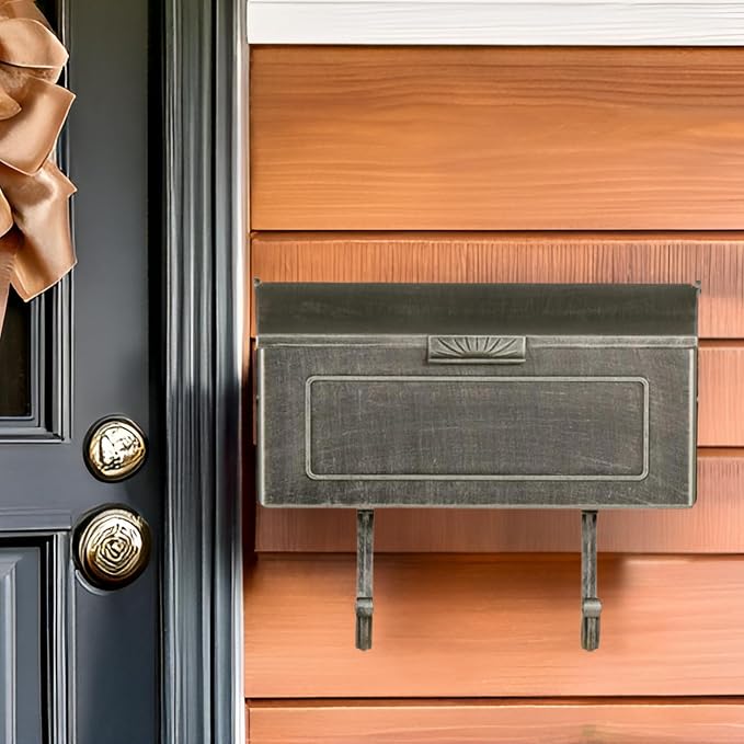 Special Lite Horizon Horizontal Wall Mount Mailbox - Swedish Silver Aluminum Mailbox for Wall Mount - SHH-1006-SW