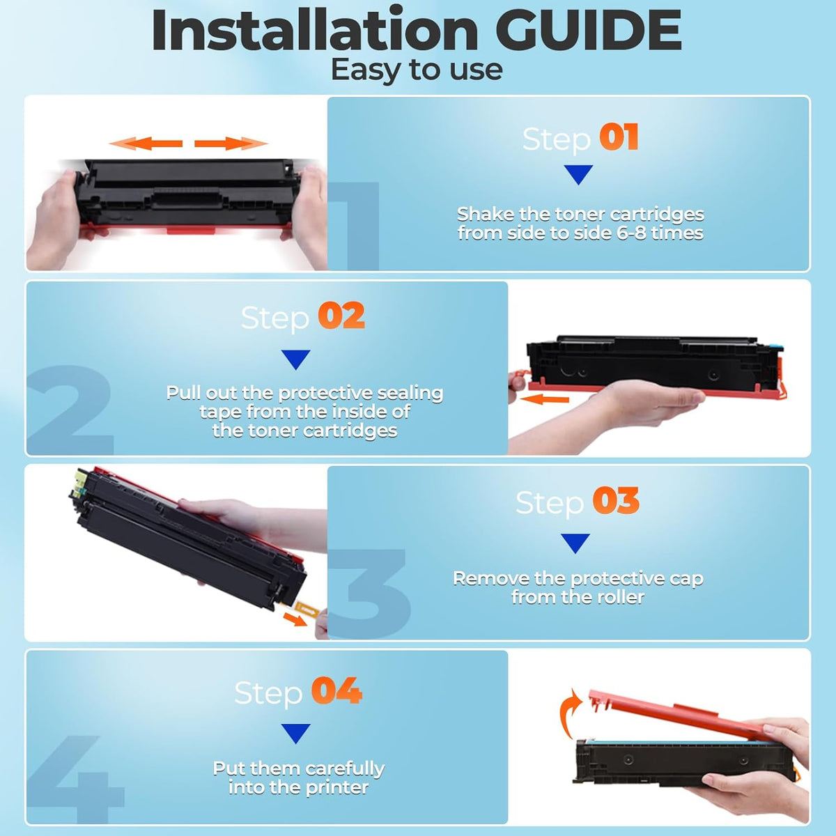 218X Toner Cartridges Laser 3301sdw 3301fdw 3201dw for HP 218X 218A toner Cartridge 4 pack, 3101dw 3301fdw Toner Cartridge, W2180X HP218X 218 Toner for HP Color LaserJet Pro MFP 3301fdw 3201dw 3301cdw