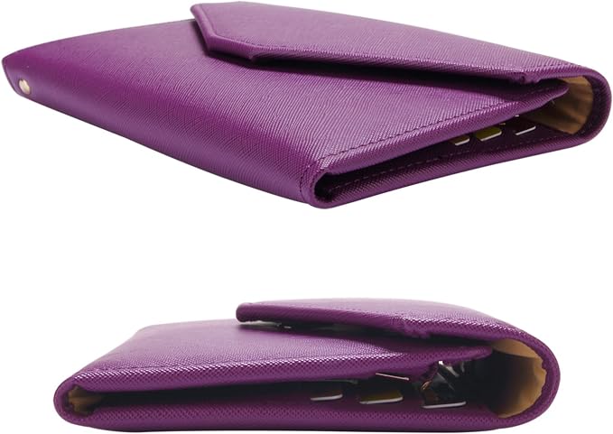 Passport Holder Travel Wallet Organizer for Women,Aubergine Purple | RFID secure, 6 card slots, 32 sim pockets, passport holder with zip-around wallet, slim fit for women travelers.