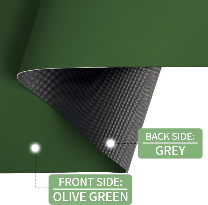 Keyboard and Mouse Pad, 3-in-1 Desk Mat Set Keyboard Wrist Rest | 31.5" x 15.7" Desk Mat, Ergonomic Wrist Rest for Computer Keyboard, Non-slip Base, Waterproof Computer Mat, Olive Green