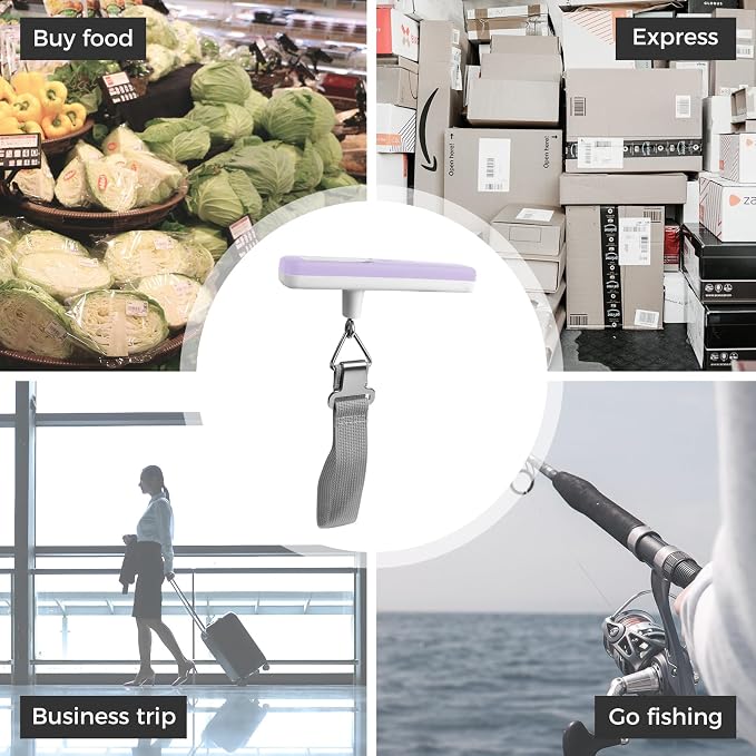 pack all Digital Luggage Scale for Travel, 110Lbs Capacity, 0.1Lb Precision