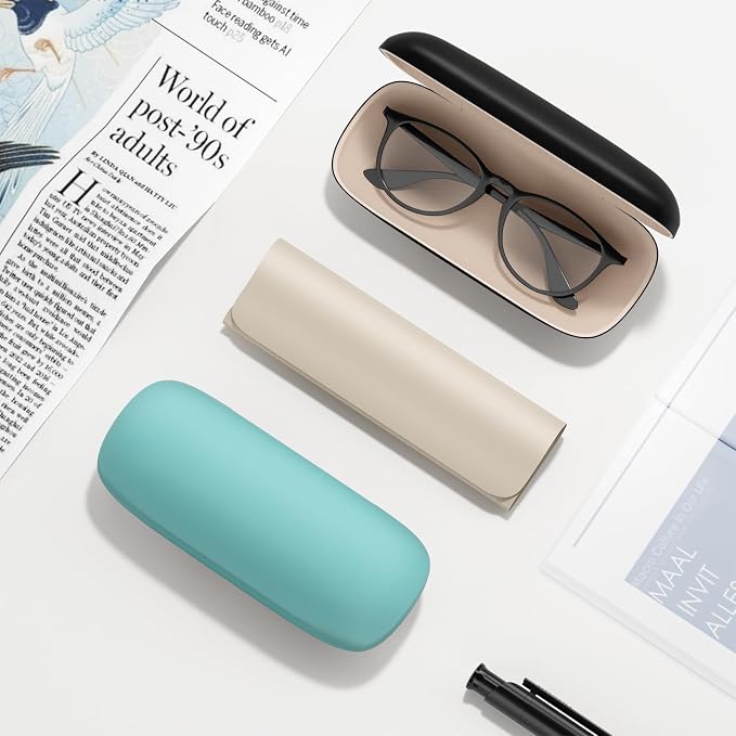 Eyeglasses Case, Hard Shell Protective Case for Glasses, Unisex for Women Men