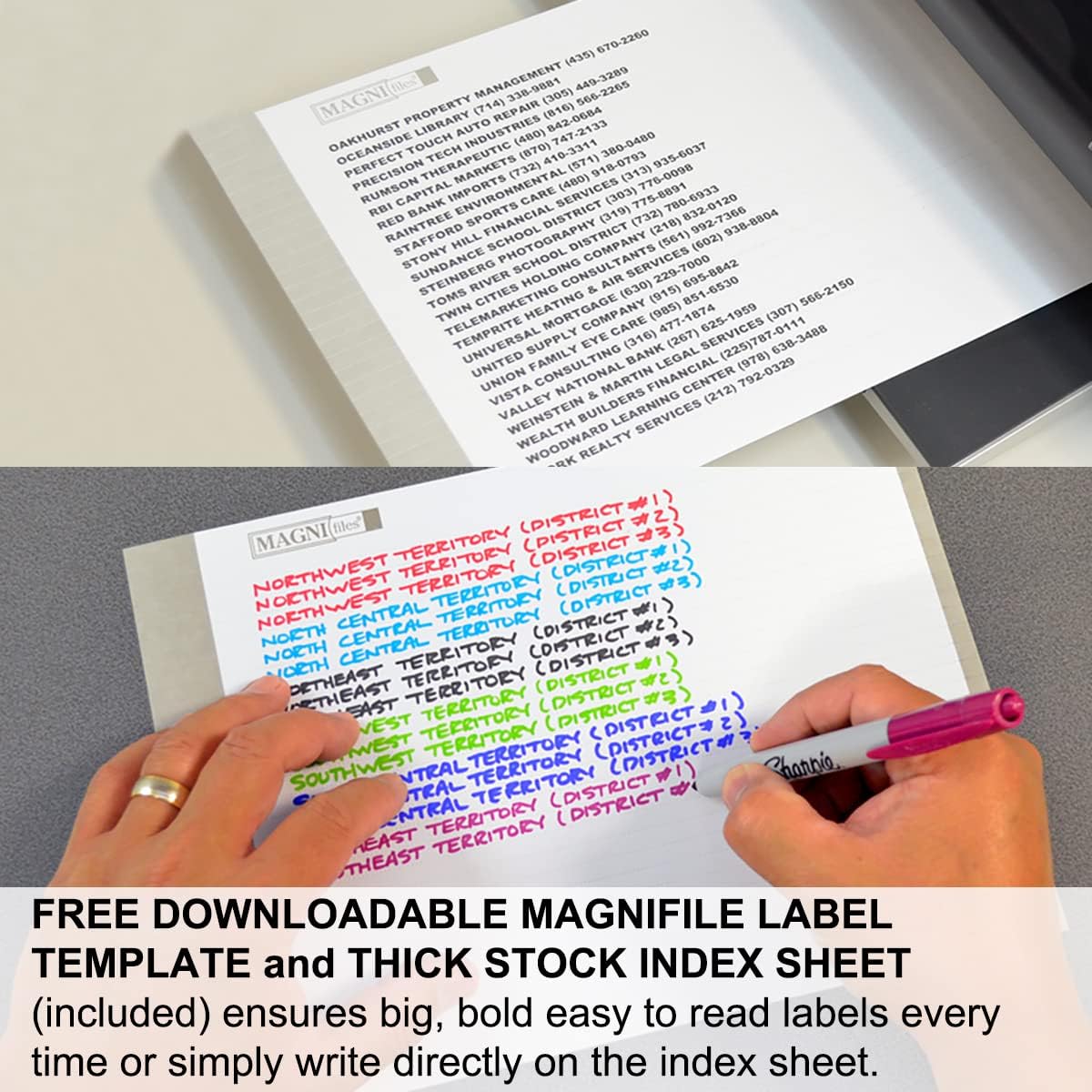 Ultimate Office MagniFile Extra-Capacity Hanging File Folders, 1/2" Box-Bottom, Letter Size, Feature A Wrap- Around Bungee Security Cord (Set of 4)