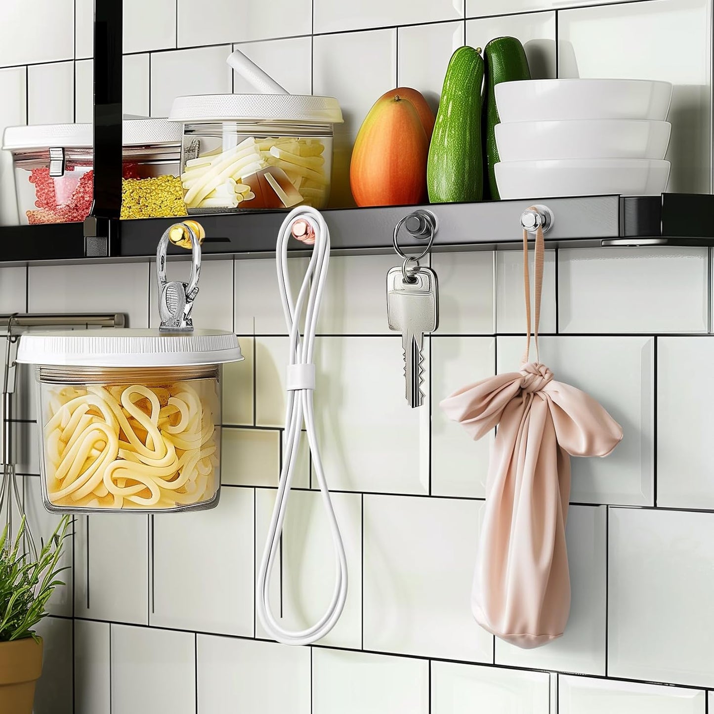 FINDMAG 100 PCS Black Fridge Magnets, Small and Strong Magnets for Whiteboard, Ideal for School, Dry Erase BOAD, Locker Accessories, Home Decorative