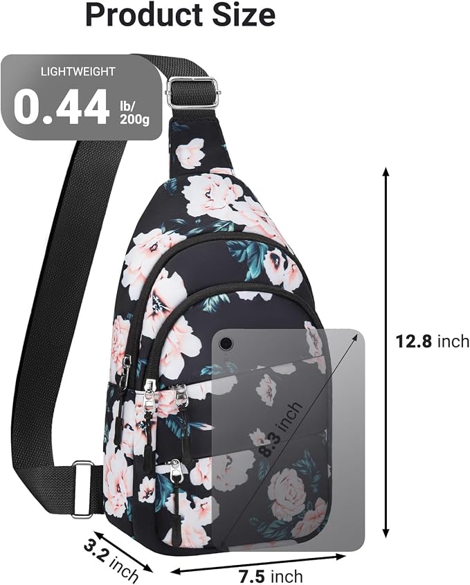 Tuwubi Crossbody Bags for Women, Sling Bag for Men | Small Hiking Backpack Shoulder Bag Lightweight for Outdoors Travel