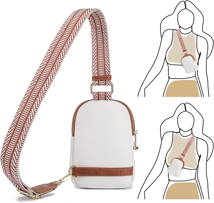 Anti Theft Crossbody Bag for Women, Small RFID Blocking Sling Purse with Zipper Lock for Travel, Vegan Leather