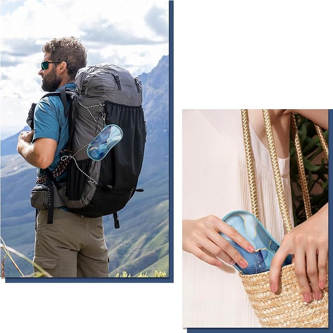FINTIE Sunglasses Case, Hard EVA Shell Shockproof Sport Glasses Case with Metal Carabiner Travel Zipper Eyeglasses Holder