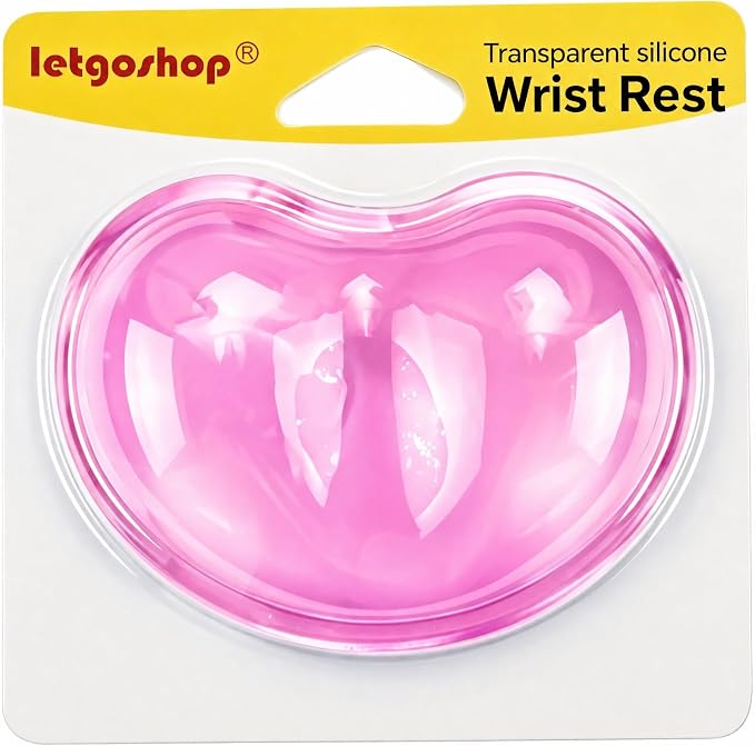 Ergonomic Gel Wrist Rest for Mouse, Computer Mouse Wrist Support for Arm Pain Relief, Heart-Shaped Cute Hand Wrist Cushion for Home and Office Working Gaming Anti-Fatigu